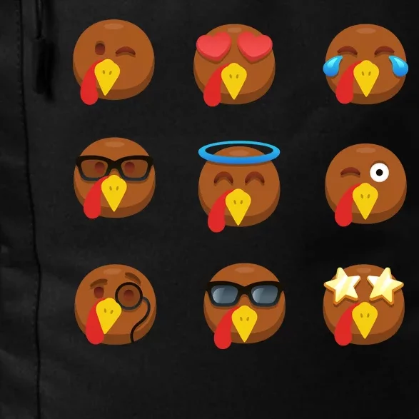 Turkey Emoji's Funny Thanksgiving Daily Commute Backpack