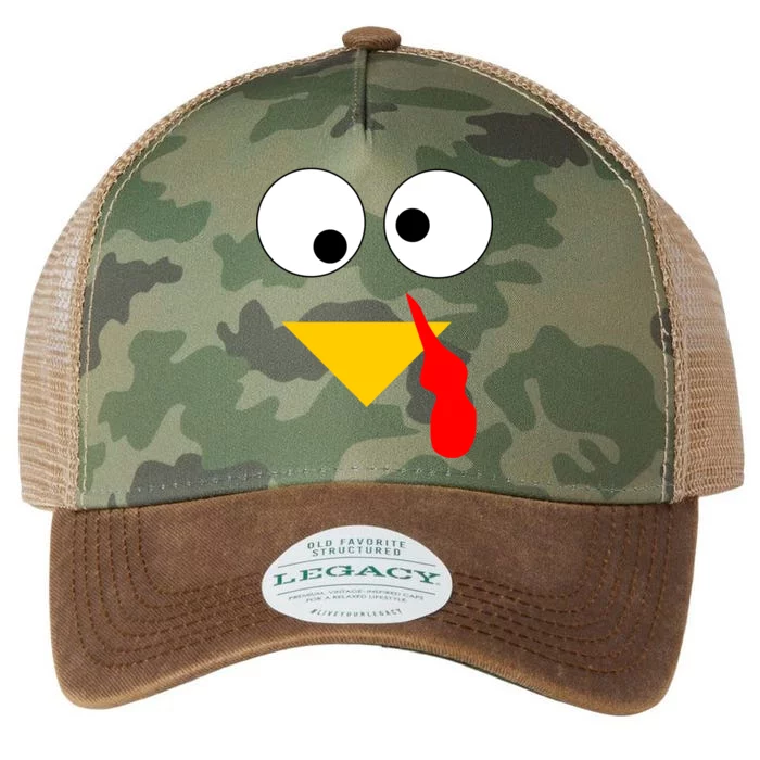 Turkey Face Gobble Thanksgiving Legacy Tie Dye Trucker Hat