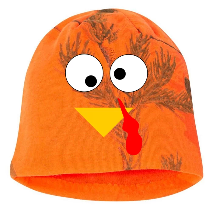 Turkey Face Gobble Thanksgiving Kati - Camo Knit Beanie