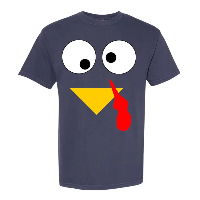 Turkey Face Gobble Thanksgiving Garment-Dyed Heavyweight T-Shirt