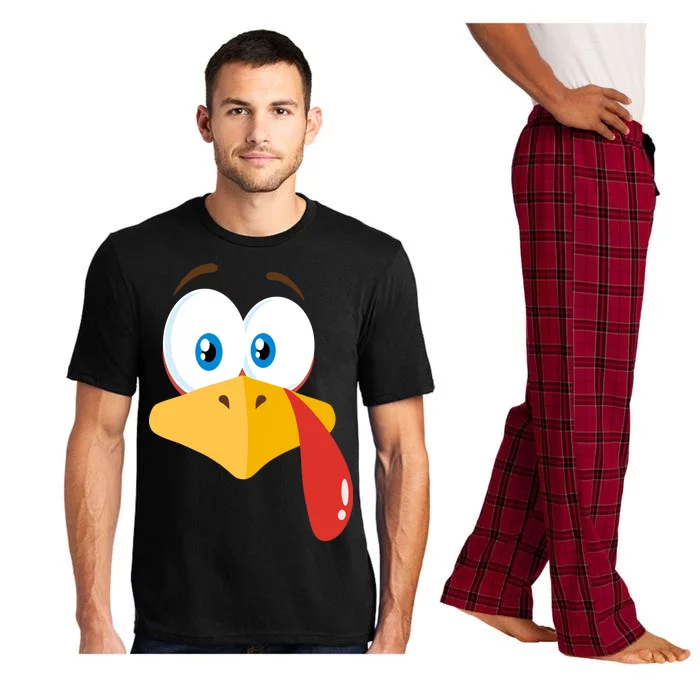 Turkey Face Pilgrim Funny Cute Pajama Set