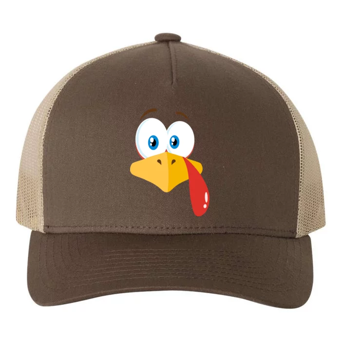 Turkey Face Pilgrim Funny Cute Yupoong Adult 5-Panel Trucker Hat