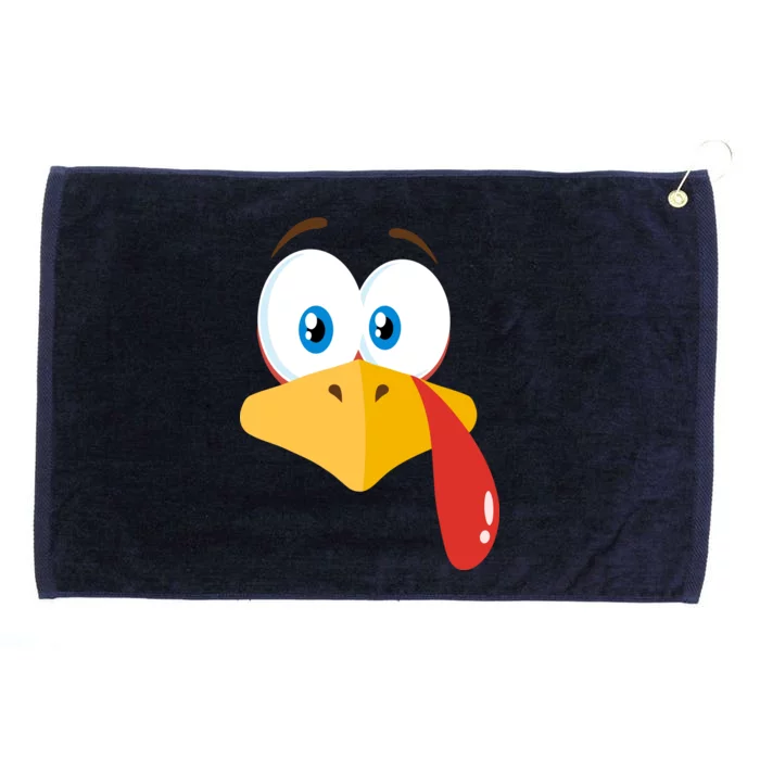 Turkey Face Pilgrim Funny Cute Grommeted Golf Towel