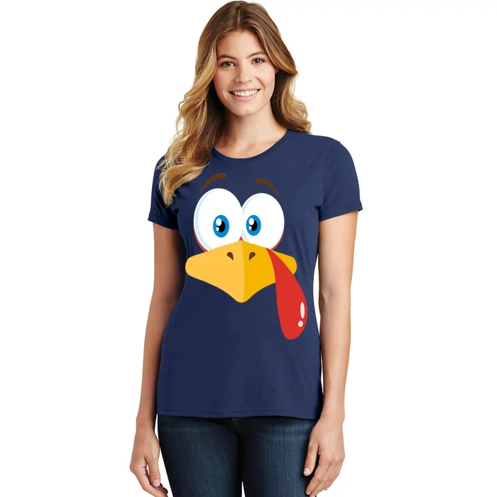 Turkey Face Pilgrim Funny Cute Women's T-Shirt