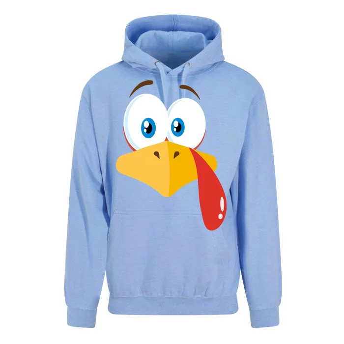 Turkey Face Pilgrim Funny Cute Unisex Surf Hoodie