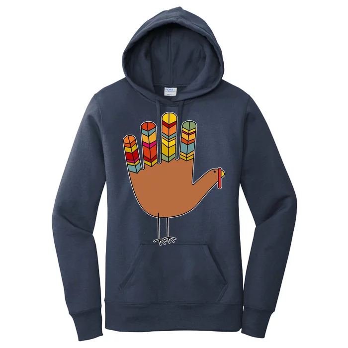 Turkey Hand High Five Women's Pullover Hoodie