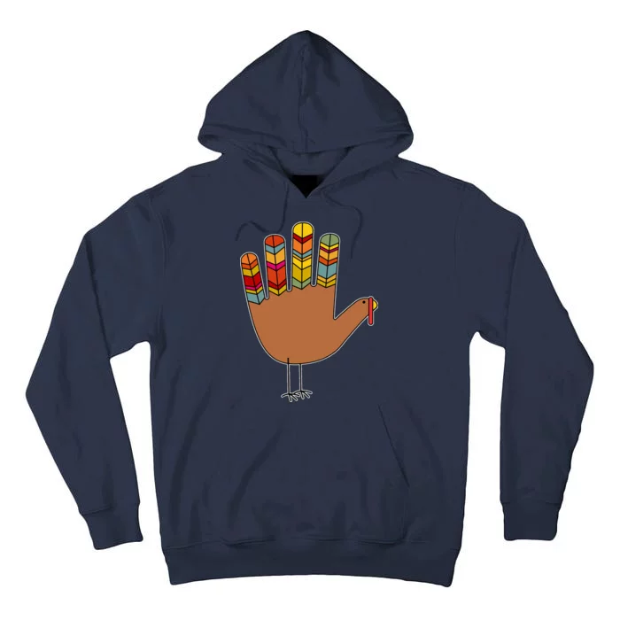 Turkey Hand High Five Tall Hoodie