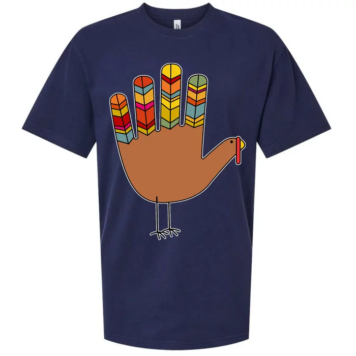 Turkey Hand High Five Sueded Cloud Jersey T-Shirt