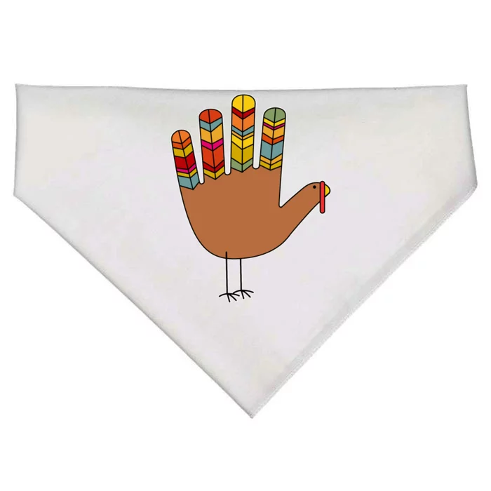 Turkey Hand High Five USA-Made Doggie Bandana