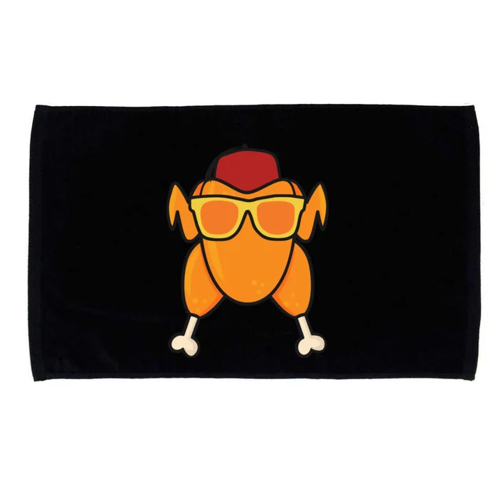 Turkey Head Happy Thanksgiving Day Funny Microfiber Hand Towel