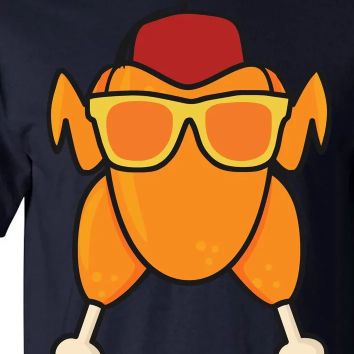 Turkey Head Happy Thanksgiving Day Funny Tall T-Shirt