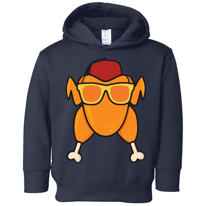 Turkey Head Happy Thanksgiving Day Funny Toddler Hoodie