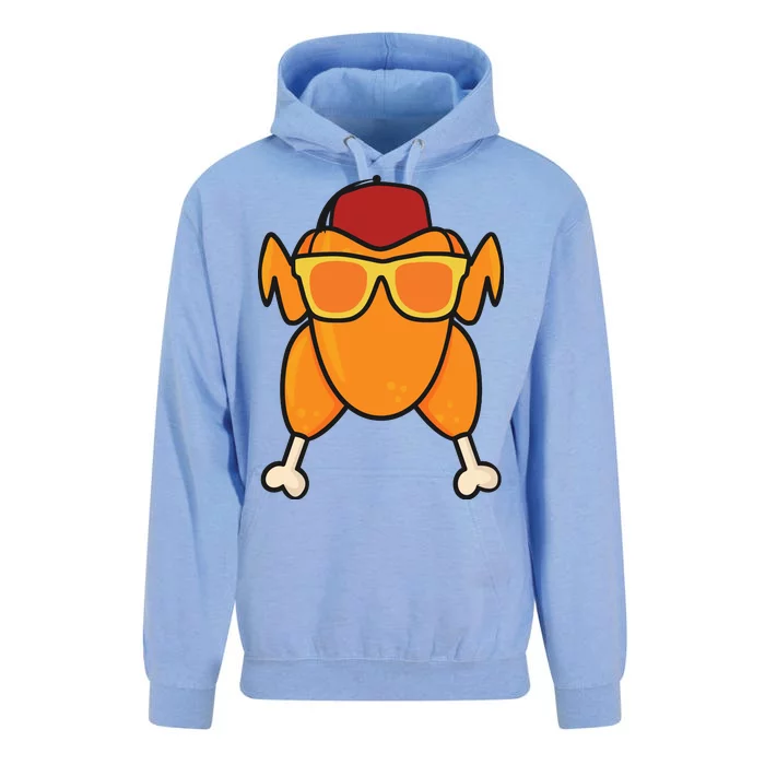 Turkey Head Happy Thanksgiving Day Funny Unisex Surf Hoodie