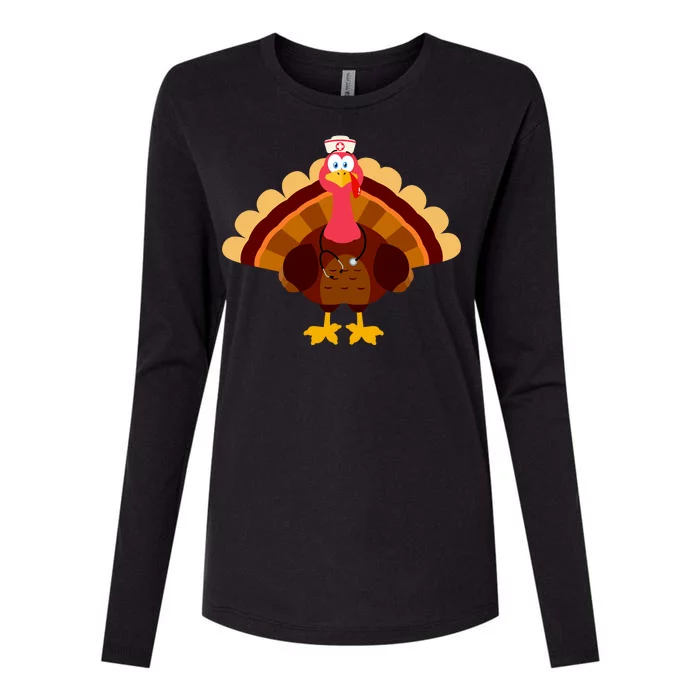 Turkey Nurse Womens Cotton Relaxed Long Sleeve T-Shirt