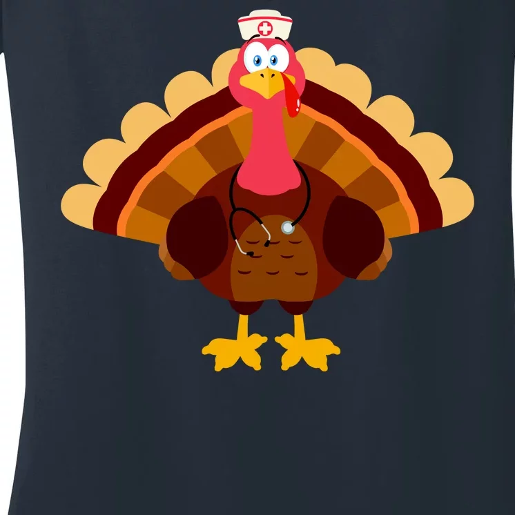 Turkey Nurse Women's V-Neck T-Shirt