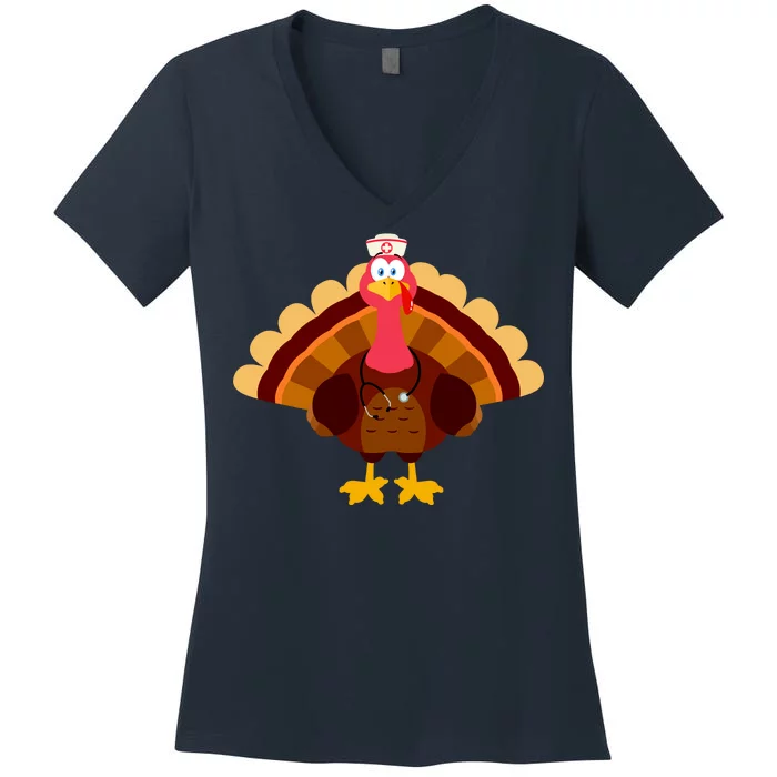 Turkey Nurse Women's V-Neck T-Shirt