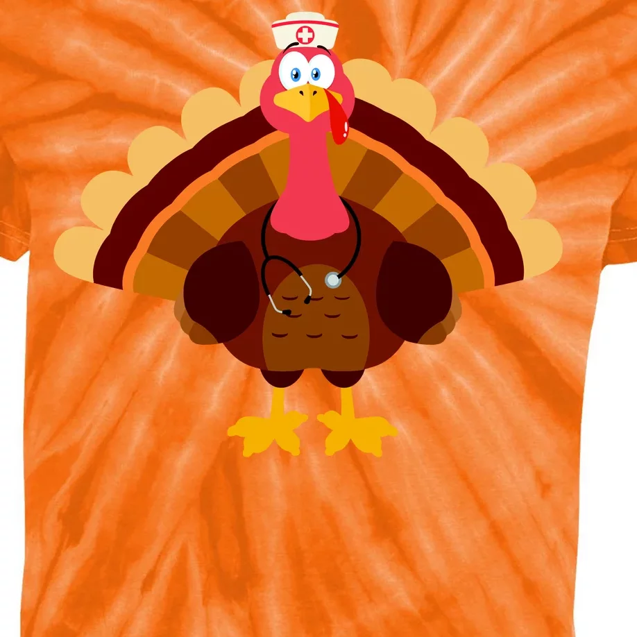 Turkey Nurse Kids Tie-Dye T-Shirt