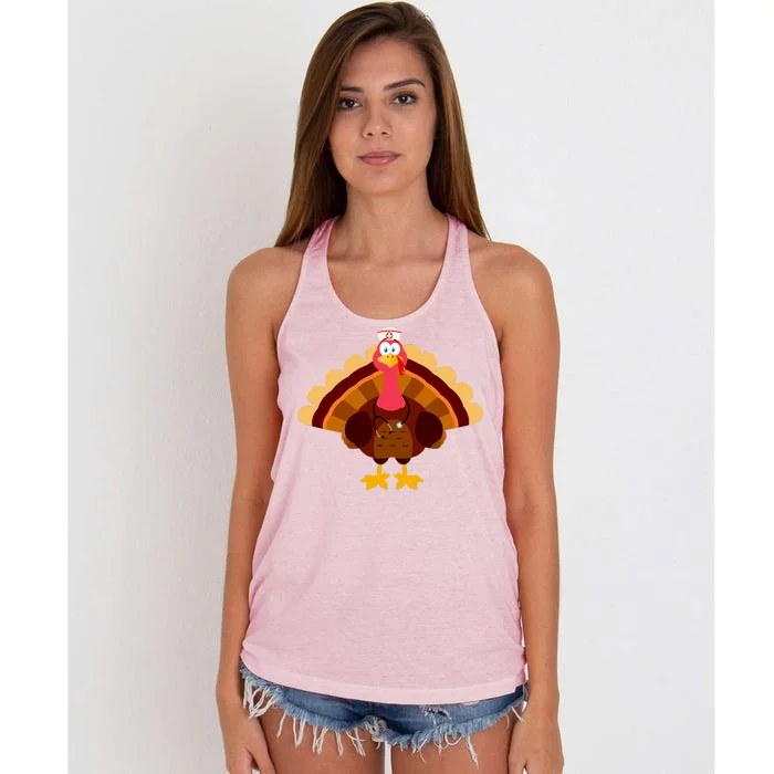 Turkey Nurse Women's Knotted Racerback Tank