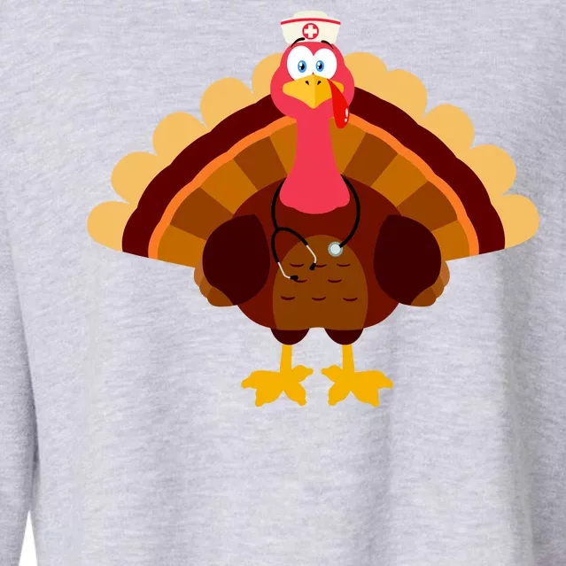 Turkey Nurse Cropped Pullover Crew