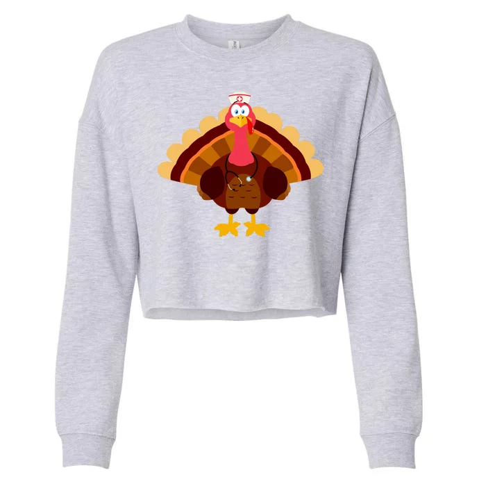 Turkey Nurse Cropped Pullover Crew