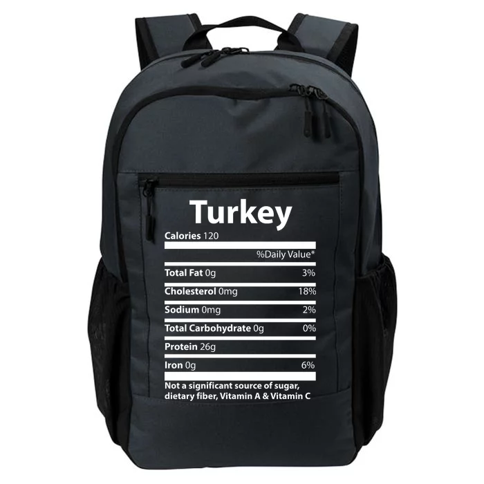 Turkey Nutritional Facts Funny Thanksgiving Daily Commute Backpack