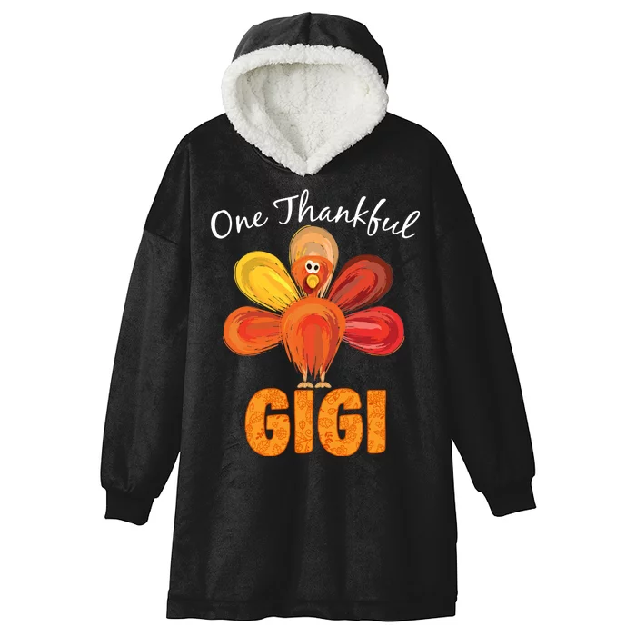 Turkey One Thankful Gigi Hooded Wearable Blanket