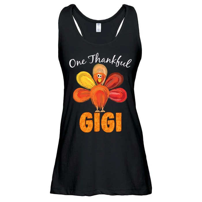 Turkey One Thankful Gigi Ladies Essential Flowy Tank