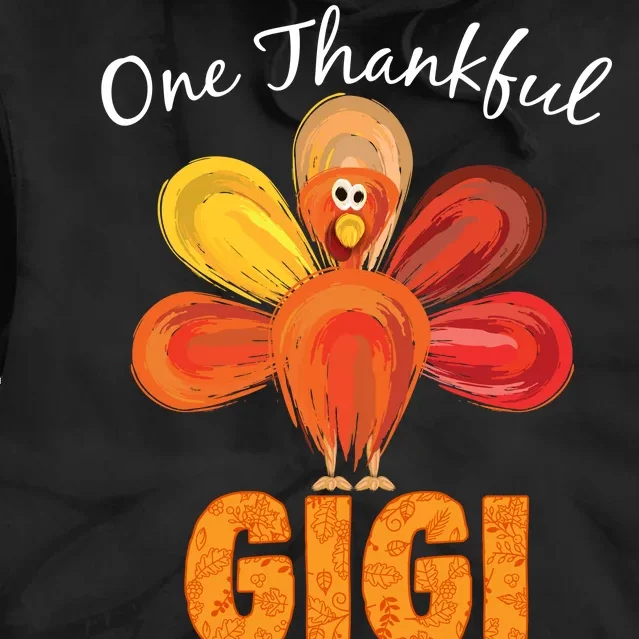 Turkey One Thankful Gigi Tie Dye Hoodie