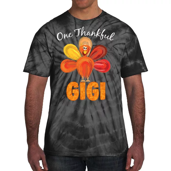 Turkey One Thankful Gigi Tie-Dye T-Shirt