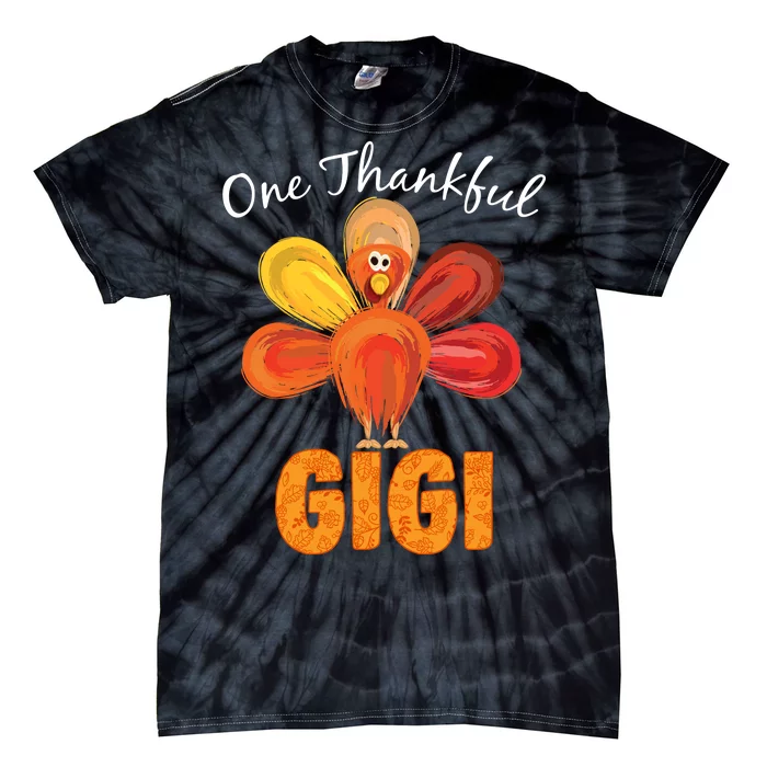 Turkey One Thankful Gigi Tie-Dye T-Shirt