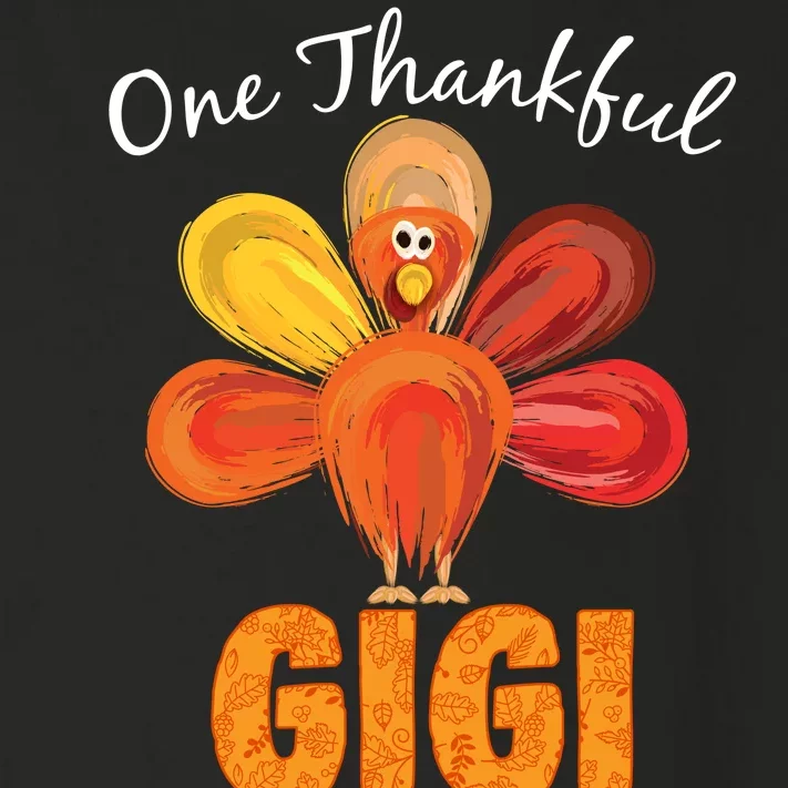 Turkey One Thankful Gigi Toddler Long Sleeve Shirt