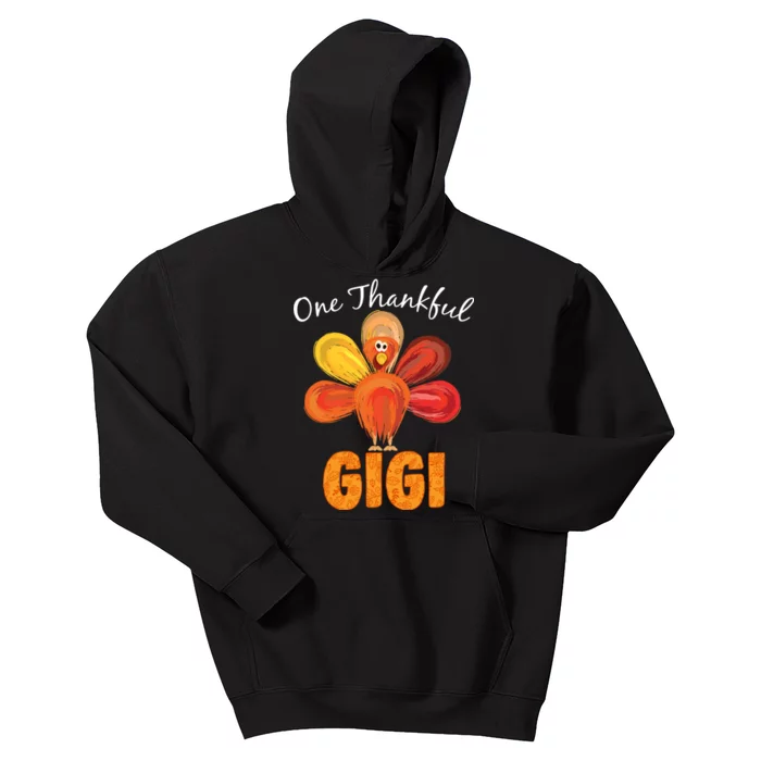 Turkey One Thankful Gigi Kids Hoodie