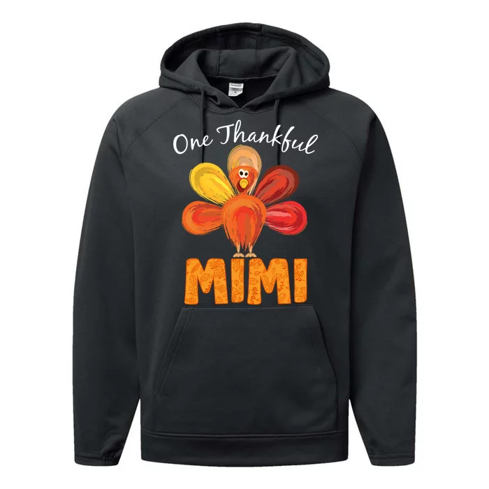 Turkey One Thankful Mimi Performance Fleece Hoodie