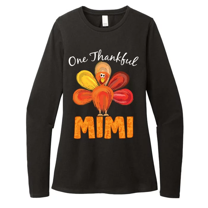 Turkey One Thankful Mimi Womens CVC Long Sleeve Shirt