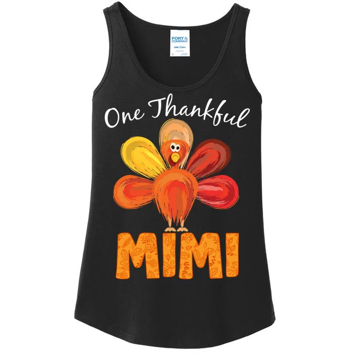 Turkey One Thankful Mimi Ladies Essential Tank