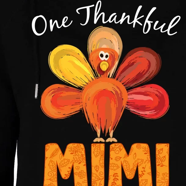 Turkey One Thankful Mimi Womens Funnel Neck Pullover Hood