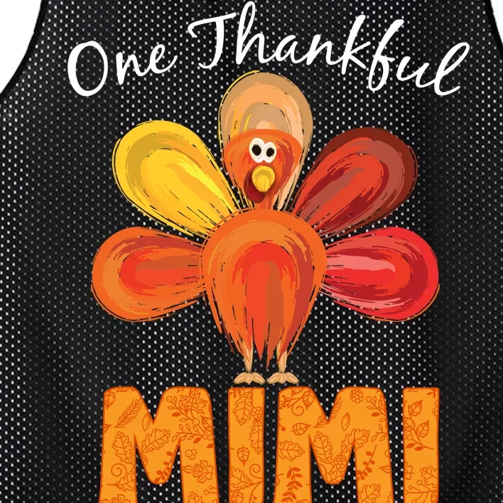 Turkey One Thankful Mimi Mesh Reversible Basketball Jersey Tank