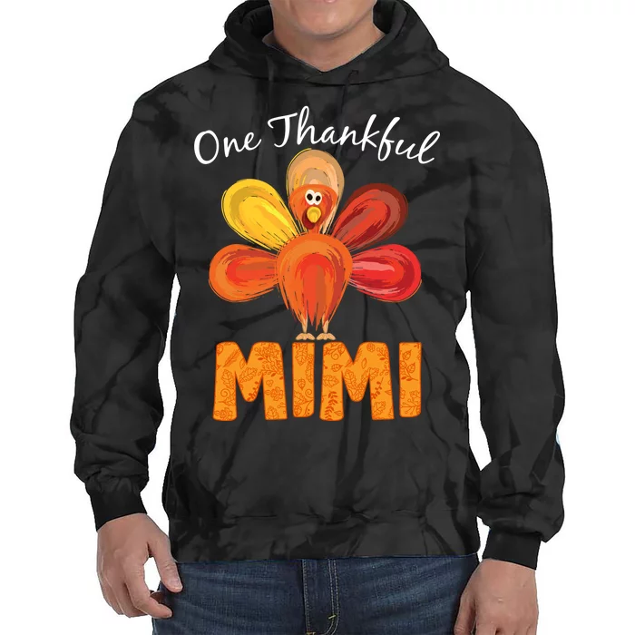 Turkey One Thankful Mimi Tie Dye Hoodie