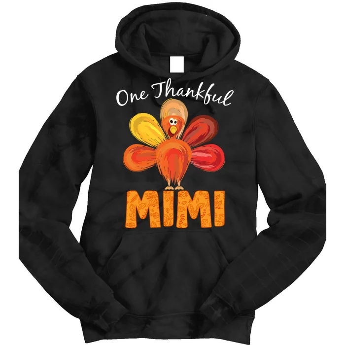 Turkey One Thankful Mimi Tie Dye Hoodie