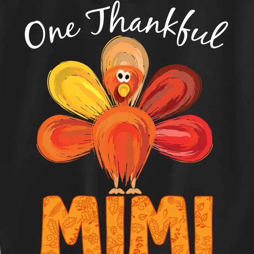 Turkey One Thankful Mimi Kids Sweatshirt