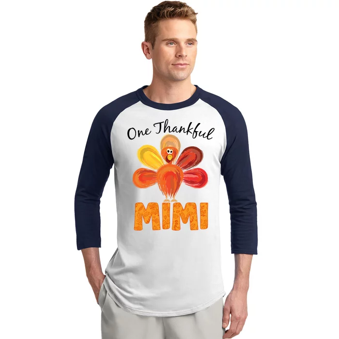 Turkey One Thankful Mimi Baseball Sleeve Shirt