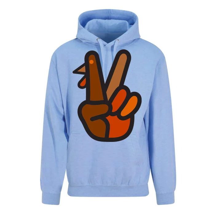 Turkey Peace Sign Hand Unisex Surf Hoodie