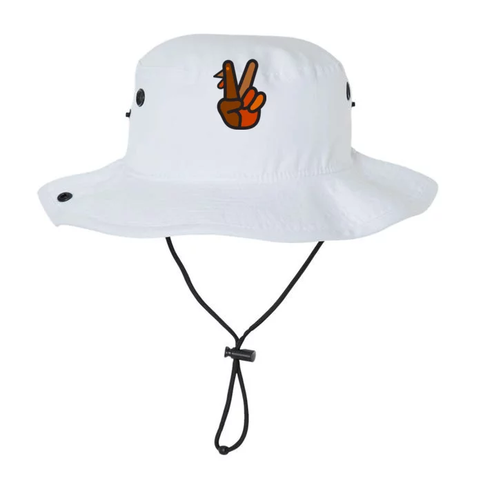 Turkey Peace Sign Hand Legacy Cool Fit Booney Bucket Hat