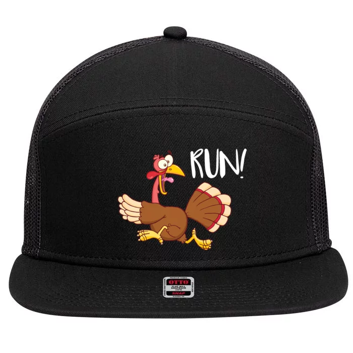 Turkey Run 7 Panel Mesh Trucker Snapback Hat