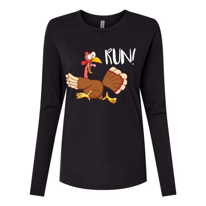 Turkey Run Womens Cotton Relaxed Long Sleeve T-Shirt