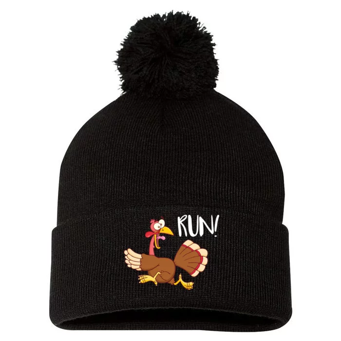 Turkey Run Pom Pom 12in Knit Beanie