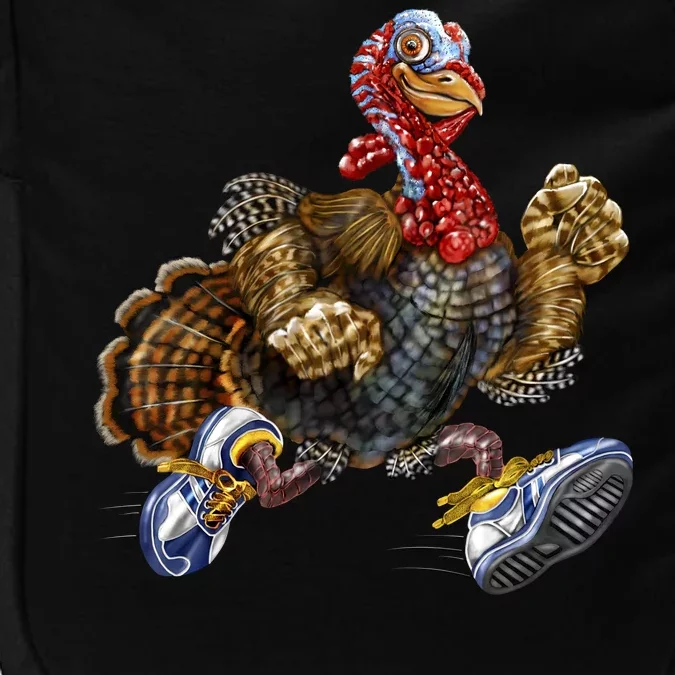 Turkey Running In Action Thanksgiving Impact Tech Backpack