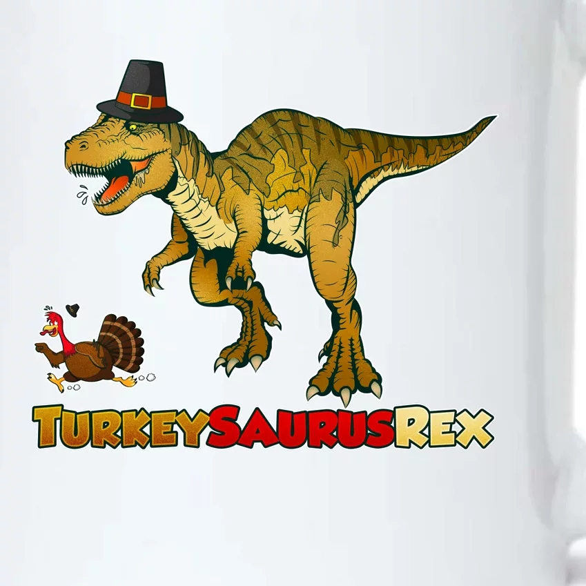 Turkeysaurus Rex T-Rex Thanksgiving Black Color Changing Mug