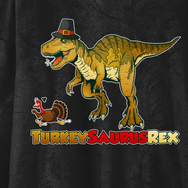 Turkeysaurus Rex T-Rex Thanksgiving Hooded Wearable Blanket