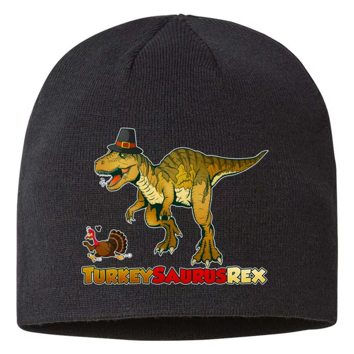 Turkeysaurus Rex T-Rex Thanksgiving 8 1/2in Sustainable Knit Beanie